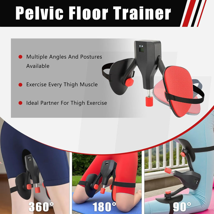 Pelvic Floor Trainer Kegel Excerciser for Women Men, Inner Thigh Master Trainer with Counter for Leg Workout Excercise Devices, Kegel Electronic Pelvis Toner for Muscle Exerciser
