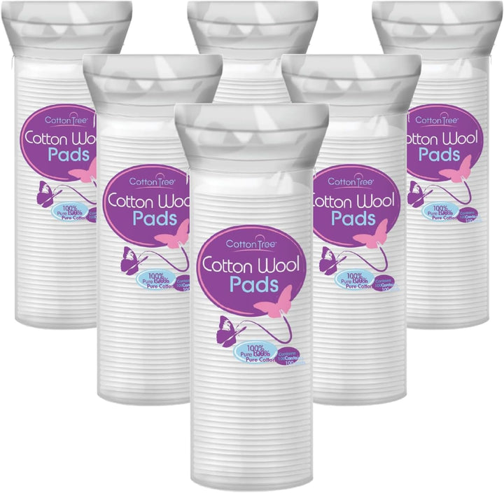 Cotton Wool Pads – 2 Packs of 80 Soft & Gentle Cotton Pads – Ideal for Makeup Removal & Skincare