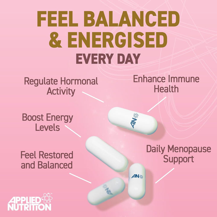 - Solutions - Menopause Complex - Vegan Capsules with Natural Hormonal Support - Best Fatigue Relief - Best Immune Support - Enhances Hormonal Balance - (60 Capsules – 30 Servings)