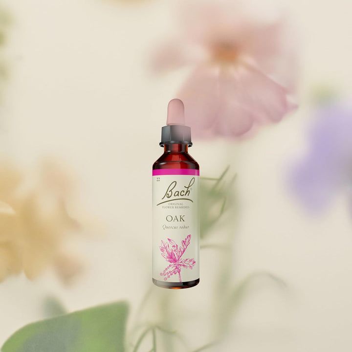 Bach Original Flower Remedies (Oak) Find Joy & Hope, Have Endurance, Emotional Wellness, Natural Flower Essence, 20Ml
