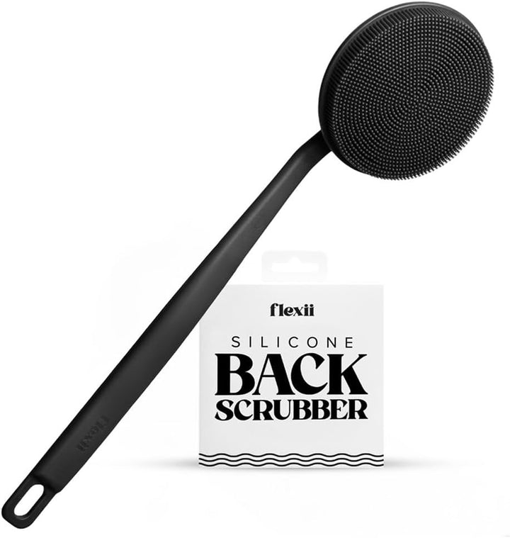 ® Silicone Back Scrubber – Premium Exfoliating Shower Brush, Long Handle Back Scrubber, Deep Clean Body Brush & Durable Back Washer for Men & Women