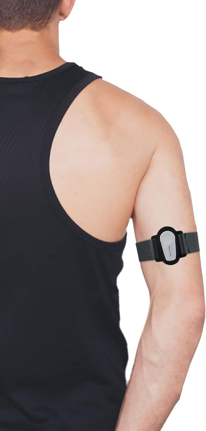 Dia-Style - Elastic Armband for Dexcom G6 Sensor - Elastic Strap for Diabetic with CGM (L (29-38 Cm))