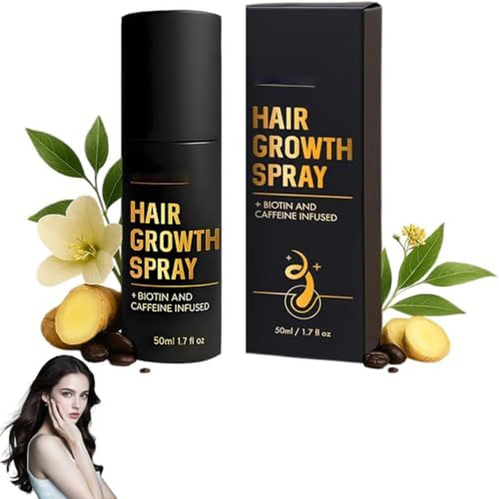 Hair Growth Spray, Biotin Hair Thickening Spray for Thinning Hair, Supports Fuller & Stronger Hair for Women & Men (1)