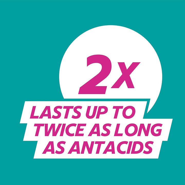 Double Action Tablets, Mint Flavour, 48 Tablets, Indigestion and Heartburn Relief, Indigestion Tablets, Acid Reflux, Antacid, Gets to Work Instantly, Lasts 2X Longer, Antacids