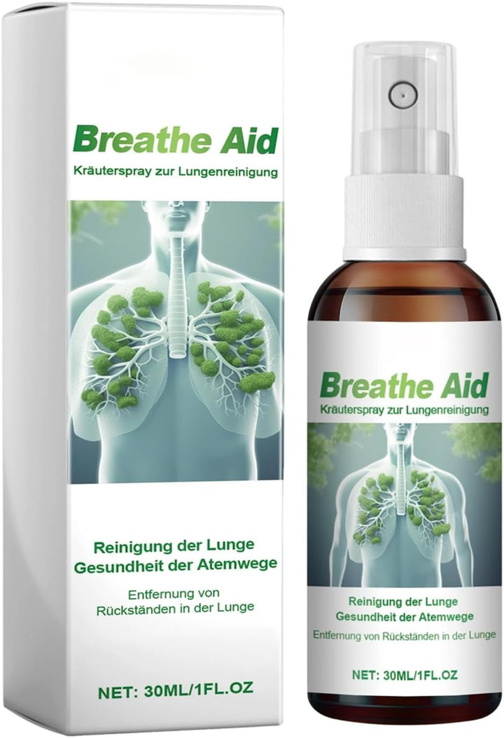 Lung Cleanse Mist, with Relaxed and Balanced Breathing, 30Ml, Lung Cleansing Hérbal Spray, Wellness Breathing Aid, Refreshing and Gentle, for Women, Men, Adults