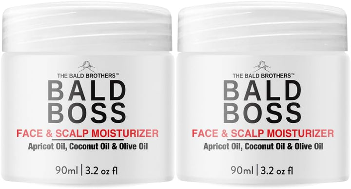 Bald Head Care for Men | Everyday Face & Scalp Care | Matte, No Grease, Vegan | Daily Mens Moisturiser Fragrance Free