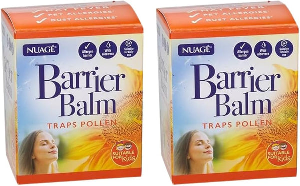 ® 2X Nuage Hayfever & Allergen Barrier Balm Traps Pollen Adults Children Vegan Vegetarian Friendly Aloe Vera Extract