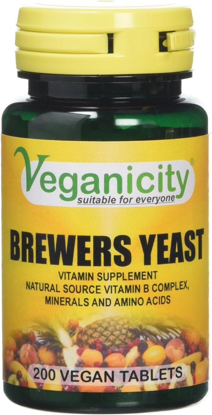 Brewers Yeast Energy and General Well Being 300Mg Supplement 200 Tablets Pack of 2