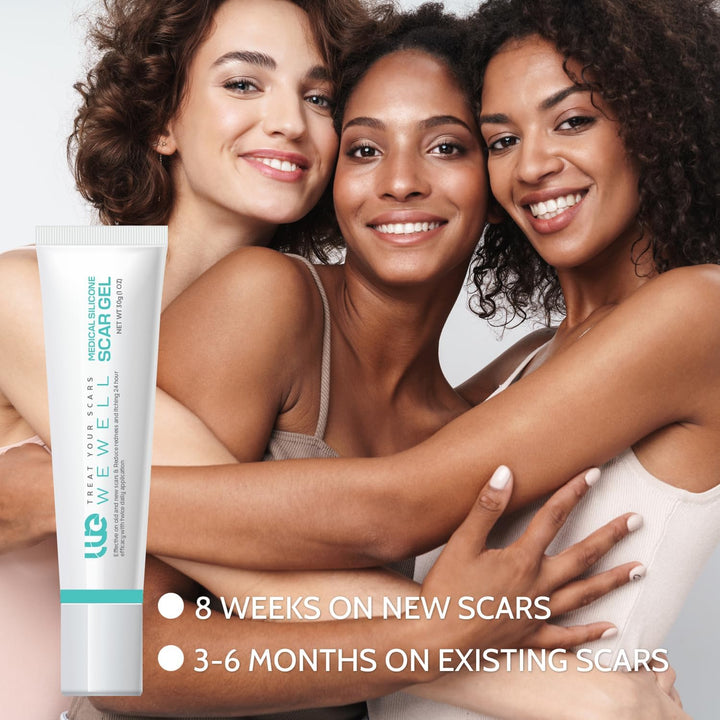 Silicone Scar Gel Removal Cream: Scar Treatment for Burns, Surgery, and Stretch Marks – Suitable for Old and New Scars – Improves Appearance on Face and Body, 30G