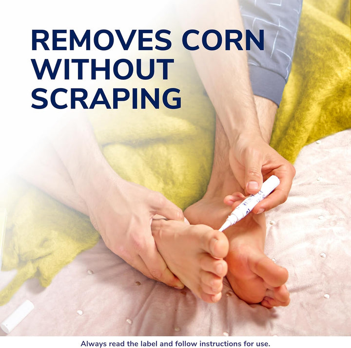 Scholl Corn Removal Pen - Clinically Proven Corn Remover, Pain-Free Treatment with TCA Active Gel for Complete Corn Removal, 1 Pen