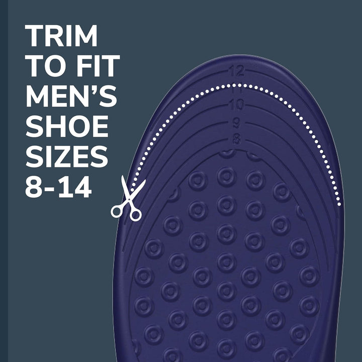 011017569671 Pain Relief Orthotics Insoles for Plantar Fasciitis for Men, 1 Pair, Size 8-13
