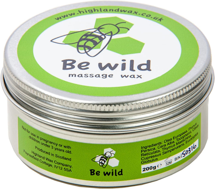 Massage Wax (200G) - Cypress and Eucalyptus - Natural, Scented - Unisex - Professional Massage Therapists and Clients