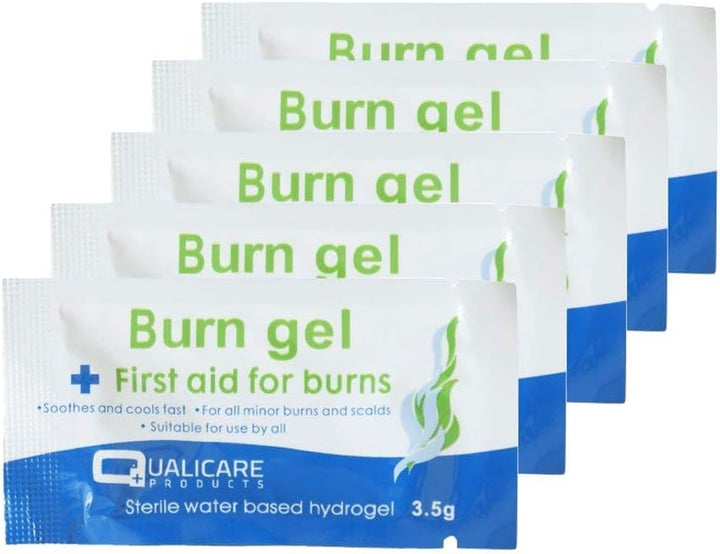 First Aid Burn Gel Blots Sachets 3.5G - Soothes & Cools Burns/Scalds (Pack of 5)