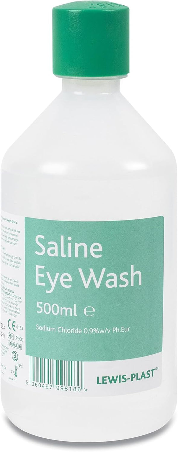 Saline Eye Wash Solution, 500Ml Bottle for Safe and Effective Eye Care