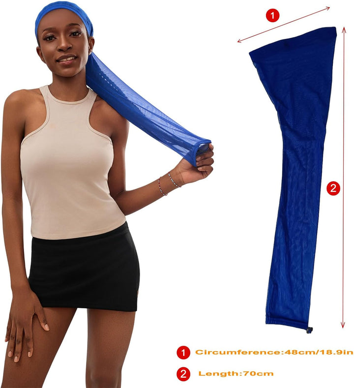 Hair Weave Sleeve for Locs Stretch Mesh Hairweave Sleeve for Braids, Dreadlocks, Twists, Breathable & Lightweight Loc Sock