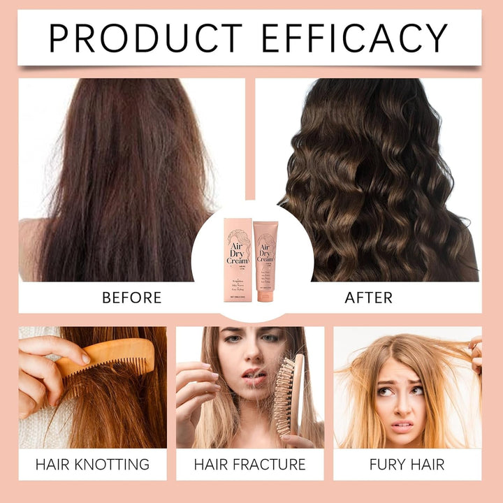 Hair Cream, 100G Anti-Frizz Conditioner, Moisturizing and Defining, Creates Smooth Hair, Intensely Repairing and Moisturizing Hair Care, Women'S Styling Product