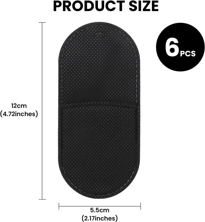 Eye Patches for Glasses - 6Pcs Non-Woven Fabric Large Size Eye Patch,Eyepatch for Glasses Treat Lazy Eye Amblyopia Strabismus for Left & Right Eyes,Professional Medical Eye Patches (Black)