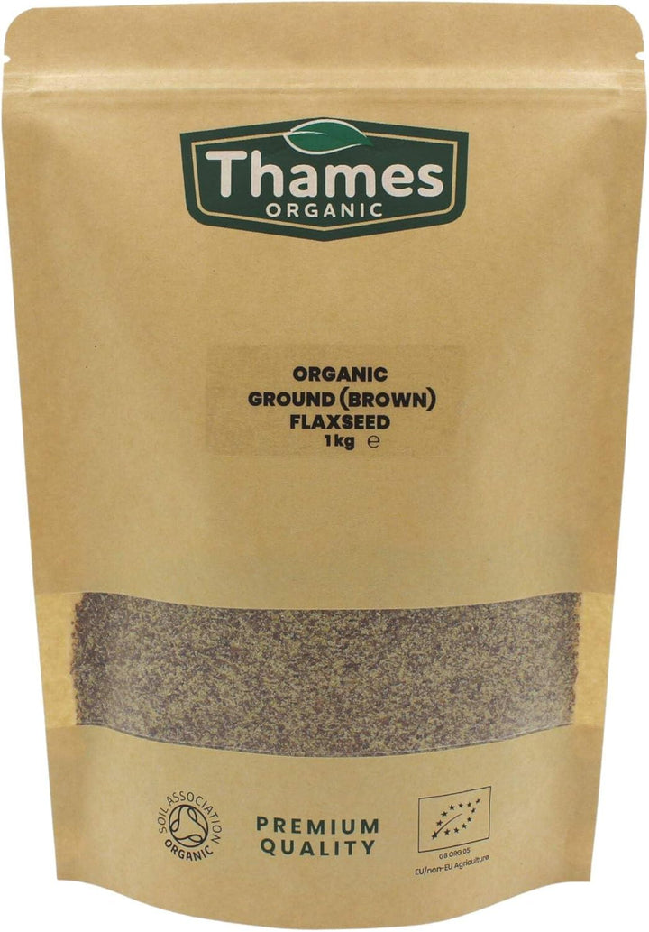 Organic Ground Linseed | Flaxseed Golden 1Kg -Certified Organic, Non-Gmo, Vegan, No Additives, No Preservatives, Resealable Bag by  Golden 1Kg