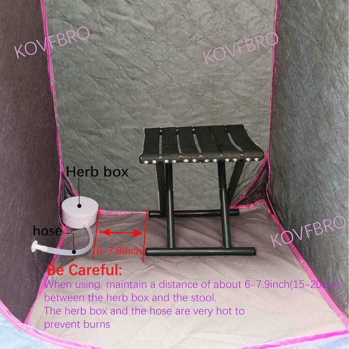 Portable Steam Sauna Tent Cabin Home SPA Sauna Kit Birthday Gift Wet Indoor Similar Infrard Sauna Pod W/Chair ||Man&Woman (Small,Suitable for People with a Height of Less than 5.74FT) Blue