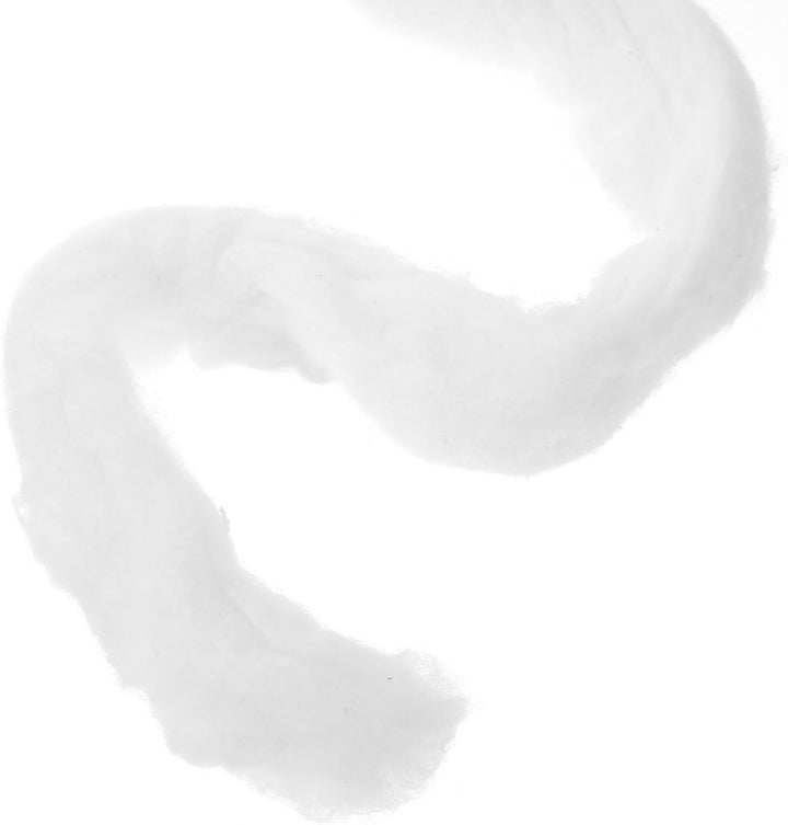 Hairdressing Tools Cotton Wool Coils for Hair Perm, Hairdressing Cotton Wool Roll for Salon Use Strong Absorbency Disposable Cold Perm Wrap with Tie 7Ft Length 175-180G