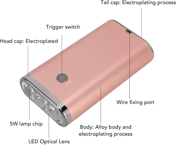 High Shine Led Led Extension in an Efficient and Convenient Way 5 Seconds of Fast Curing to Use at Home and for the Living Room (A)