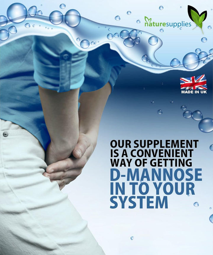 D Mannose Tablets 1000Mg - 50 Pack Dmannose Tablets - (Not D Mannose Capsules or Powder) - Suitable for Vegetarians and Vegans - High Strength D-Mannose Supplement from