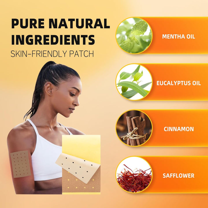 Tiger Patches - Chinese Red Tiger Plaster, Back Patch Ultra Strength Heat Patches for Muscle Joint of Knee Neck Shoulder 5 Packs 8 Each