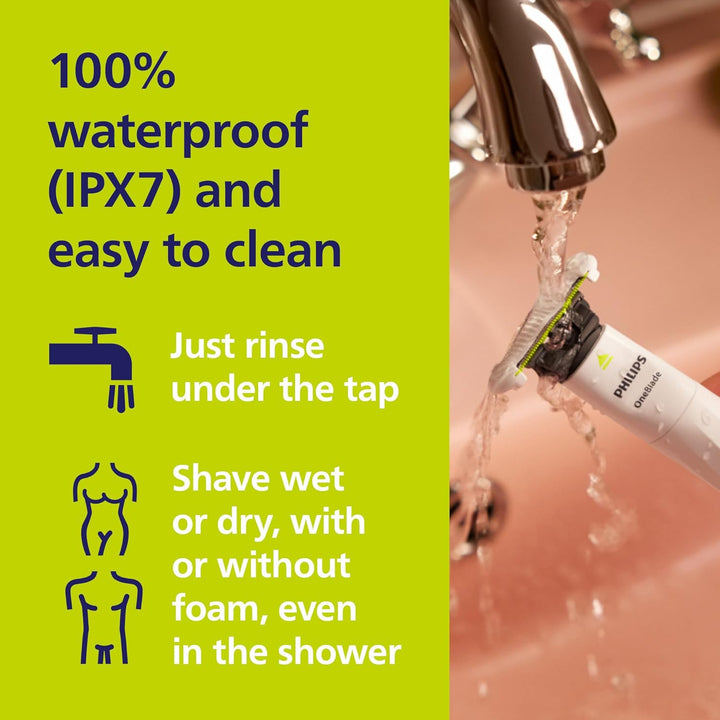 Oneblade Intimate, Designed for Pubic Grooming, Trim and Shave with Extra Skin Protection, Model QP1924/30