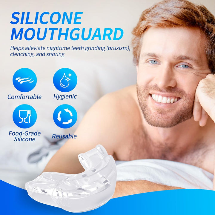 Honex anti Snoring Mouthpiece. Adjustable Mandibular Advancement Device with Travel Case, Comfortable -Free for Men and Women