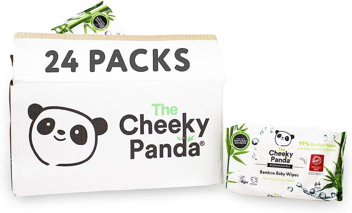 Bamboo Biodegradable Baby Wipes | 99% Purified Water, Suitable for Sensitive Skin | Dermatologically Tested