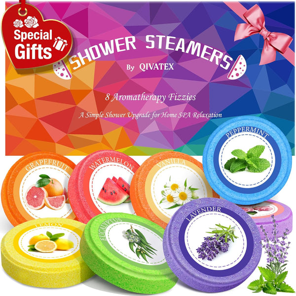 Gifts for Women: Shower Steamers Aromatherapy, Birthday Gifts for Women, Mum, Nanny, Girls, Teen SPA Stress Relief Bath Bombs Set Christmas Stocking Fillers Advent Calendar 2025 (8 Scents)