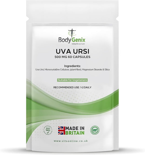 UVA URSI 500Mg 60 Caps BLADDER, CYSTITIS, URINARY INFECTIONS Vegetarian