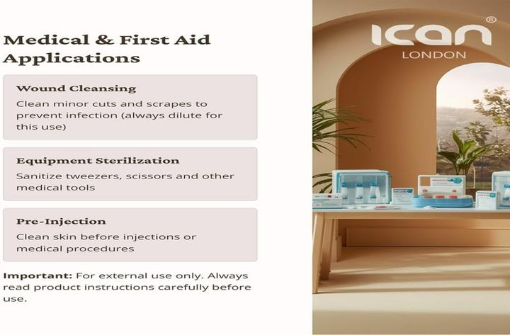 Isopropyl Rubbing Alcohol 99.9% First Aid Antiseptic Disinfectant 100Ml