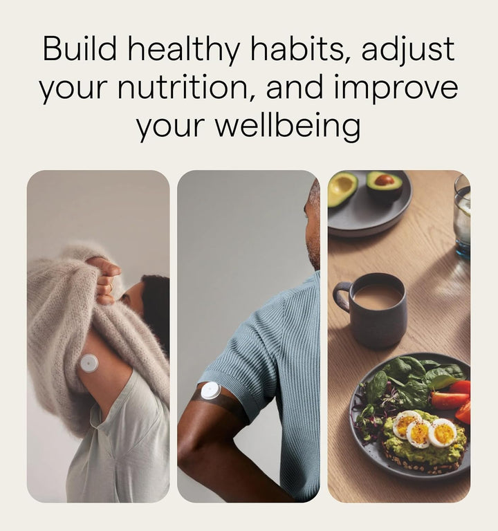 by Abbott | 2-Week CGM | Wearable Glucose Tracker | See Your Glucose Response to Food, Exercise, Sleep| Continuous Glucose Monitor & App to Support Your Health Goals | for Iphone & UK Only