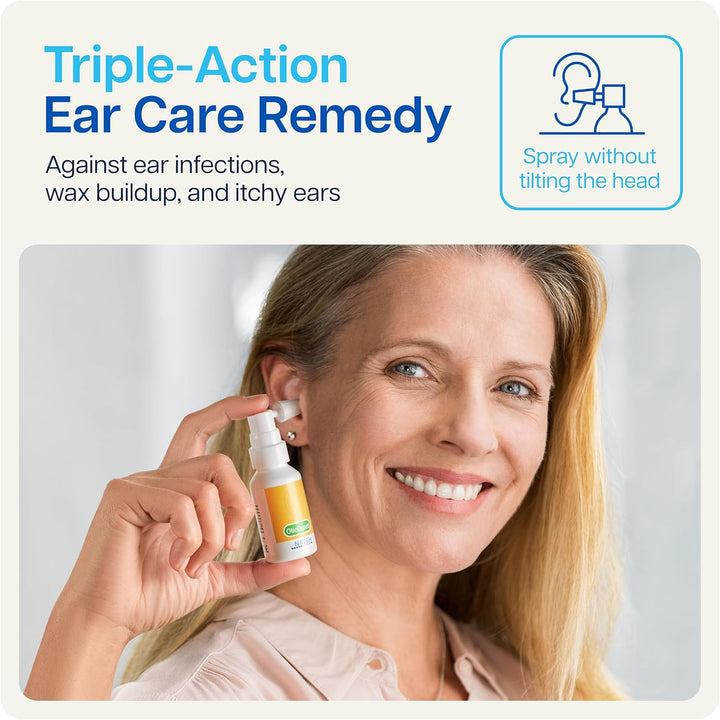 ® Otic Guard Natural Ear Spray 3 in 1 Herbal-Oil Blend for Ear Infections & Pain, Itchy Ears Ear Wax Removal Kit Softener for Clogged Ear Relief and Swimmer’S Ear (15 Ml)