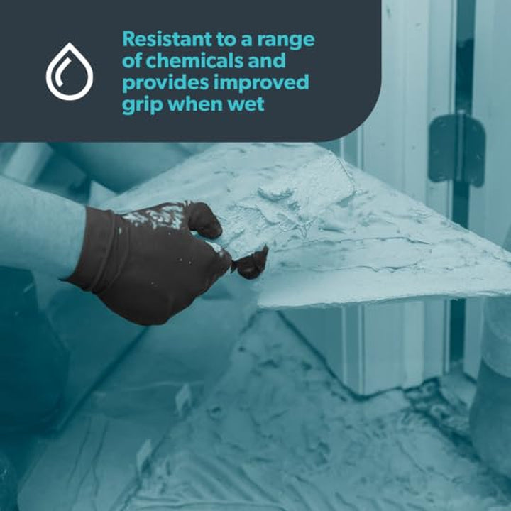 Unicare Nitrile Examination Disposable Gloves - Multipurpose, Powder Free, Medical Gloves - Box of 100 Gloves, Black, Medium (GS0253)