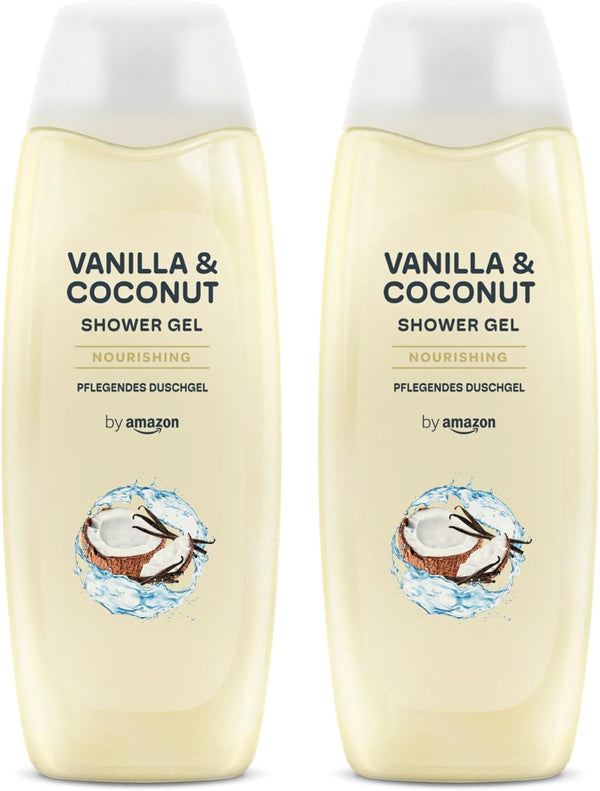 Vanilla & Coconut Shower Gel, 2 X 500Ml