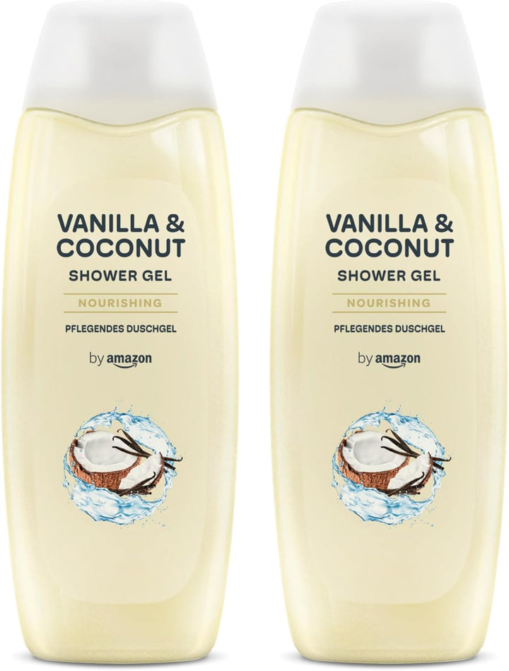 Vanilla & Coconut Shower Gel, 2 X 500Ml