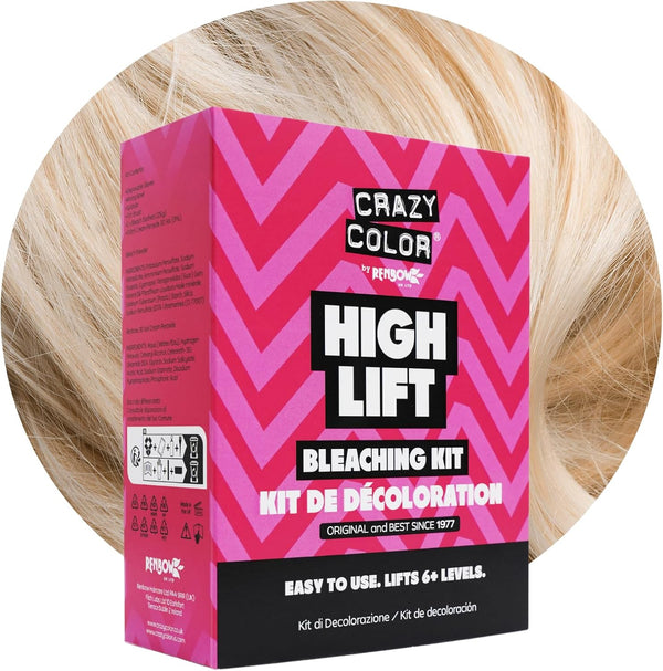 High Lift Bleaching Kit. Pre-Lightener Powder Bleach & 30 Vol (9%) Developer | Achieve up to 6+ Levels of Lift. Vegan & Cruelty Free