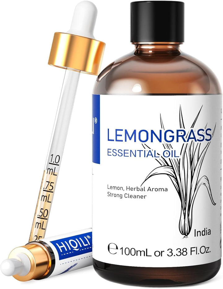 100Ml Lavender Essential Oil Pure, 100% Natural Therapeutic Grade for Aromatherapy Diffuser, Skin Care, Hair, Includes Premium Quality Glass Dropper