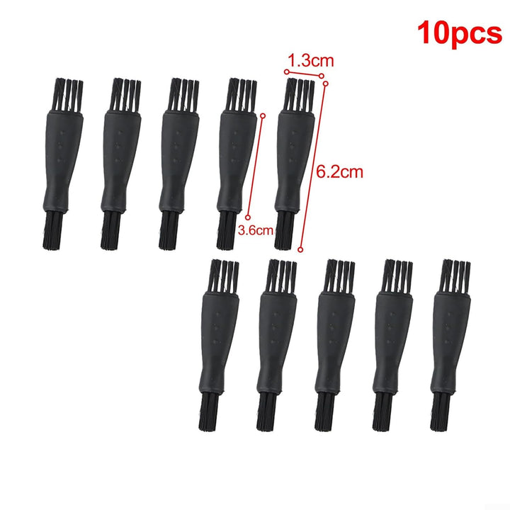 10Xbeauty Electric Shaver Cleaning Brush Tool for Most Brands, ABS and Nylon Material, 10-Pack Set for Home and Travel Use