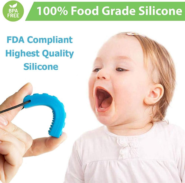 Chew Necklace, Sensory Chew Necklace Bundle for Kids with Chewing, ADHD, Autism, Biting Needs, Oral Motor Chewy, Silicone Necklace Made from Food Grade Silicone Safety, for Boys&Girls(5 PCS)