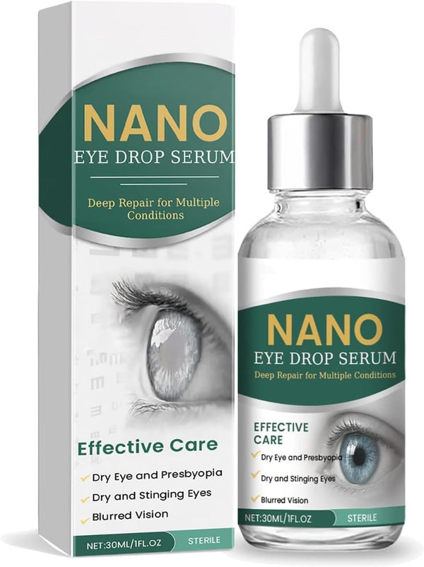 Nano Eye Drops Essence, a Dry Eyes Lubricant Made with Natural Ingredients, Is Suitable for All Eye Strain and Relieves Eyes Fatigue