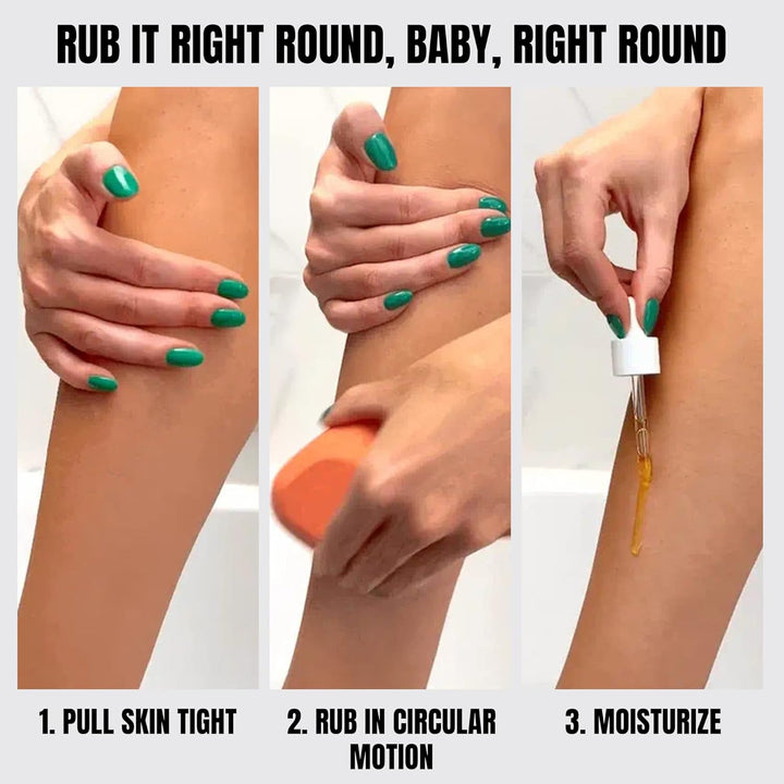 Crystal Hair Eraser for Men & Women | All Body Painless Hair Removal Stone | Magic Crystal Hair Remover | Portable & Reusable Silky Hair Remover