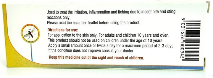 Bite and Sting Relief 1% Cream, 10G