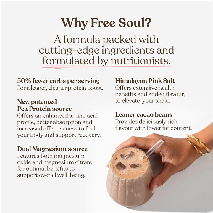 Vegan Protein Powder | Formulated for Women | 600G | 20G Protein with Added Nutrients | Gluten & Soy Free Plant-Based Nutrition Shake | Pea & Hemp Isolate Protein | Chocolate Flavour