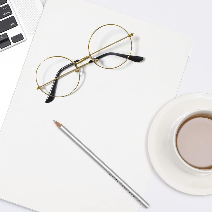 round Glasses, Retro Eyeglasses Vintage Metal Frame Clear Lens Glasses for Men Women Unisex Cosplay Accessories Y7FGYXYJ