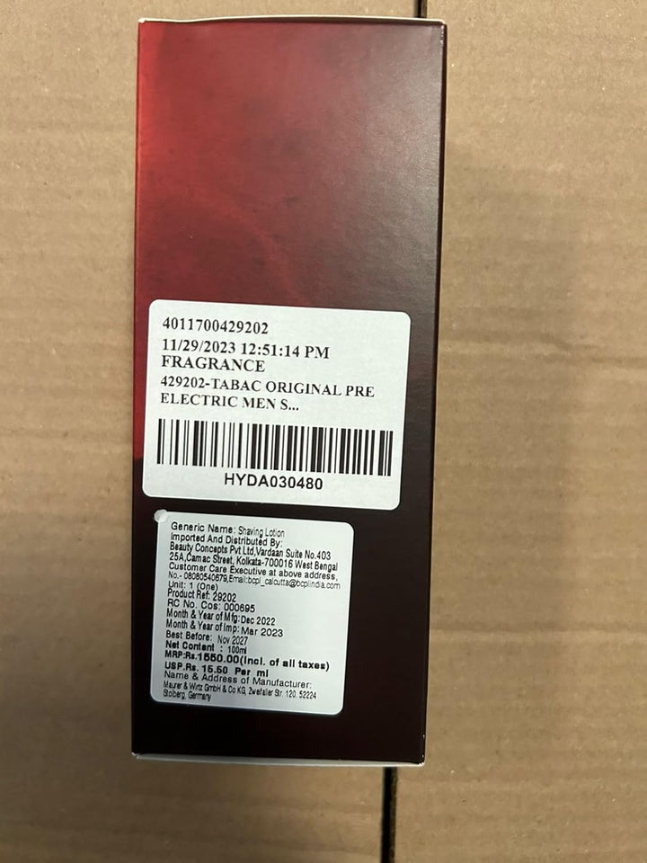 Pre-Shave Lotion for Men 100Ml - Smoothing Formula for a Comfortable Shave