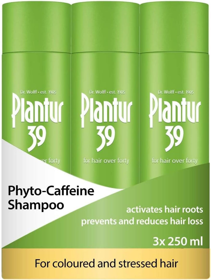 Caffeine Shampoo Prevents and Reduces Hair Loss 2X 250Ml | for Couloured and Stressed Hair | Unique Galenic Formula Supports Hair Growth | Women Hair Care Made in Germany