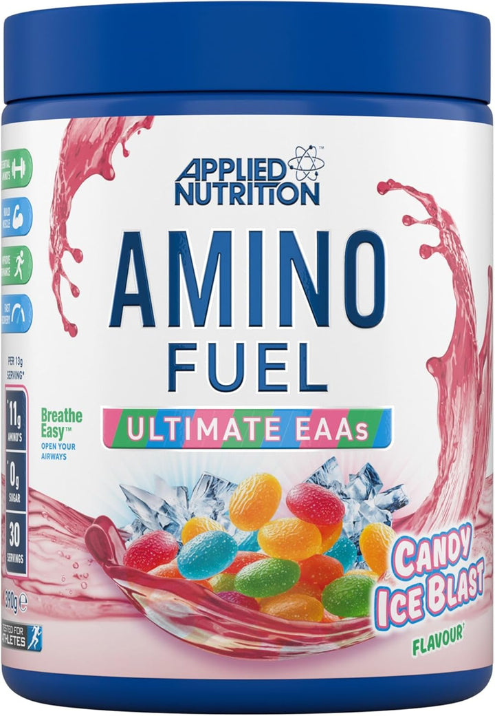 Amino Fuel - Amino Acids Supplement, EAA Essential Amino Acids Powder, Muscle Fuel & Recovery (390G - 30 Servings) (Fruit Burst) (New)